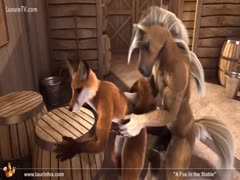 Large beefy horse fucking a fox in this animated xxx movie 